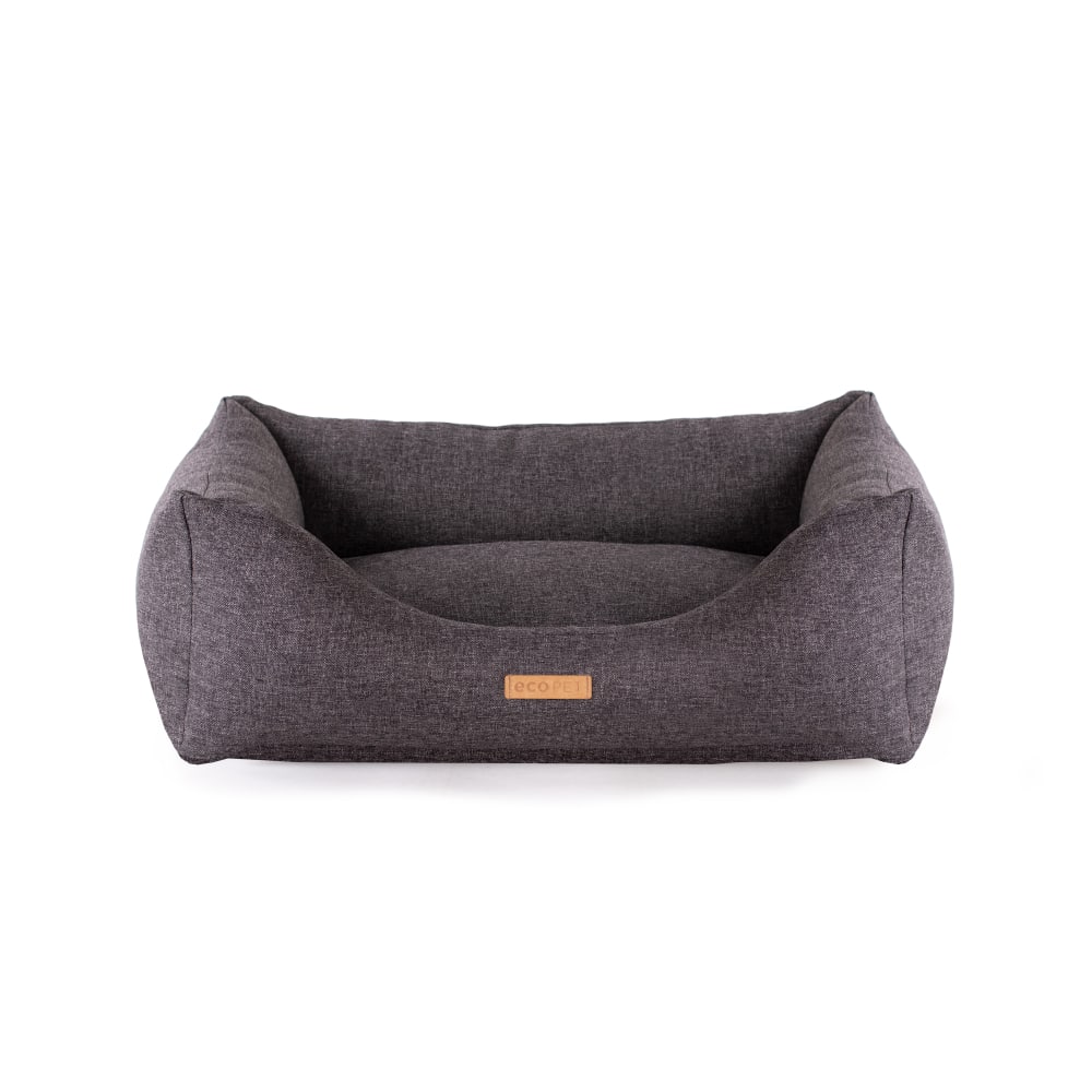 Hundeseng-Dark-Grey- Couch-bed-EcoPET-set-forfra